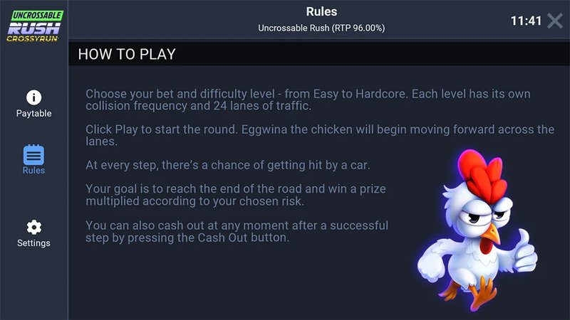 Overview of uncrossable rush jugar